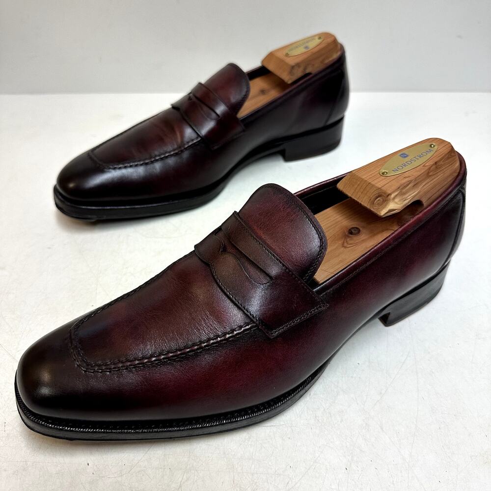 RESOLED Tom Ford Penny Loafer Burgundy Calf Made in Italy UK 9.5 US 10.5 D - Picture 6 of 12